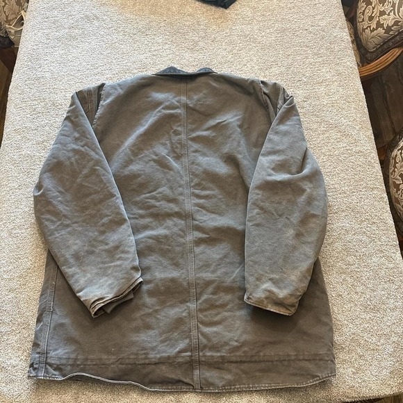 Carhartt C81 QVL Jacket Large Tall Quilted Lined Duck Canvas Work Coat - Picture 7 of 8